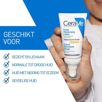 CeraVe Hydraterende Gezichtscrème SPF30 Dagcrème 52 ml