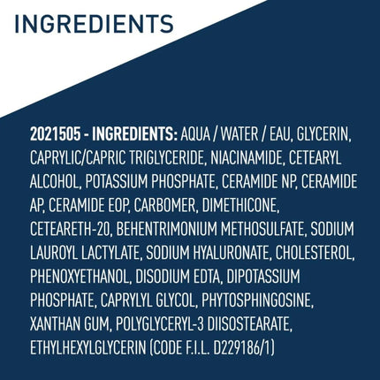 CeraVe PM Facial Moisturizing Lotion ingrediëntenlijst